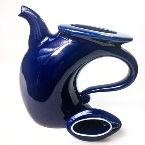 Michael Lambert ‘Struttin’ Dancing Teapot Signed Large Cobalt Blue Ceramic - Picture 7 of 12